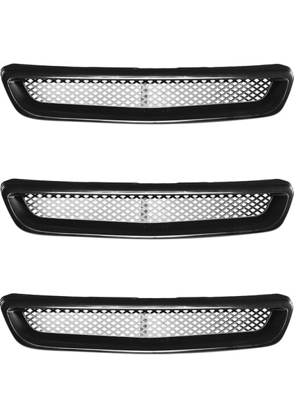 3x Abs Siyah Araba Ön Tampon Kaput Izgara Izgara Kapak Kaplama Honda Civic Ek Cx Dx Ex Hx Lx Tip R 1996 1997 1998 (Yurt Dışından)