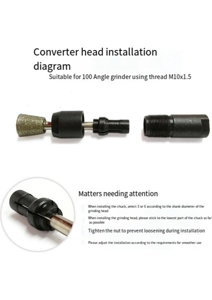 100 Açılı Öğütme Öğütme Parlatma Için 3/6mm Açılı Öğütücü Düz Öğütücü Adaptör Metal Öğütücü Aynası (Yurt Dışından) fiyatları