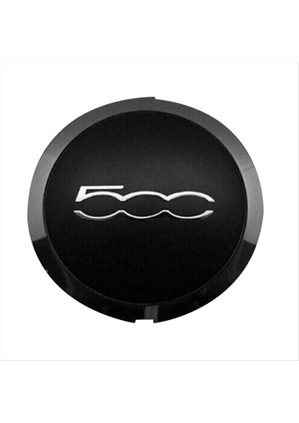 Fiat Için 133MM Hubcap 500 Tekerlekler Merkez Hub Kapakları 68078419AC 68078421AC Toz Kapağı 51884863 Siyah (Yurt Dışından)