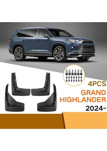 Toyota Grand Highlander Için Araba Çamur Fleps 2024 Çamurluk Çamur Koruma Flep Splash Flaps Aksesuarlar (Yurt Dışından) indirimleri