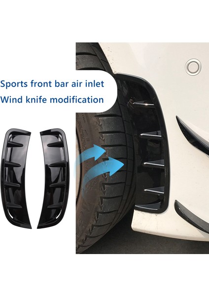 Siyah Ön Tekerlek Tarafı Hava Vent Kanalları Mercedes-Benz A-Serisi W177 A200 A220 A220 A35 Amg 2019 2020 Için Dekorasyon Dekorasyonu (Yurt Dışından) modelleri