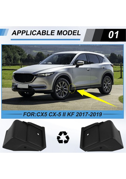KB7W-51-W70B KB7W-51-W80B 1paır Sol Sağ Alt Kalıp Çamurluk Trim Mazda Cx5 Cx-5 Iı Kf 2017-2019 (Yurt Dışından) fırsatları