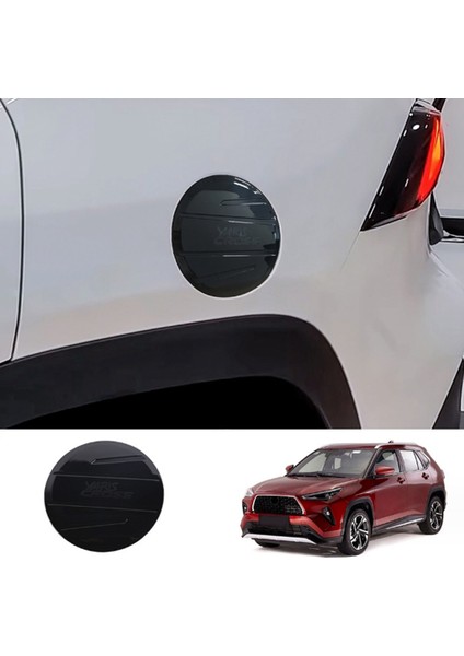 Toyota Yaris Için Cross 2023 Güneydoğu Asya Sürüm Araç Yakıt Dolgu Kapı Gaz Depk Kapak Trim Kapak Aksesuarları Parlak Siyah (Yurt Dışından) indirimleri