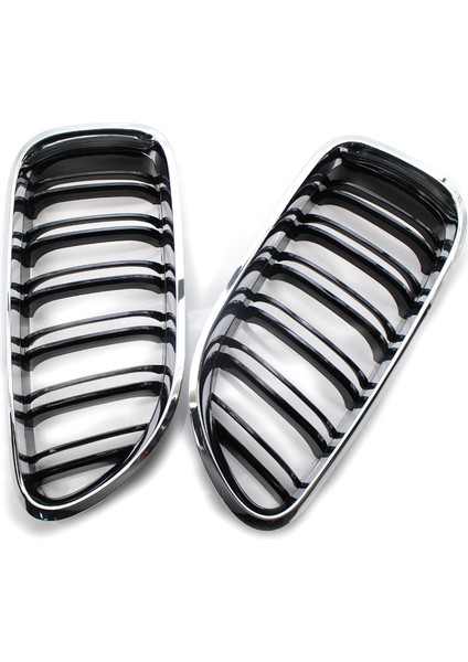 Bmw 6 Serisi F06 F12 F13 Krom+Siyah Için Ön Böbrek Çift Hat Izgara Spor Izgara Yedek (Yurt Dışından) modelleri