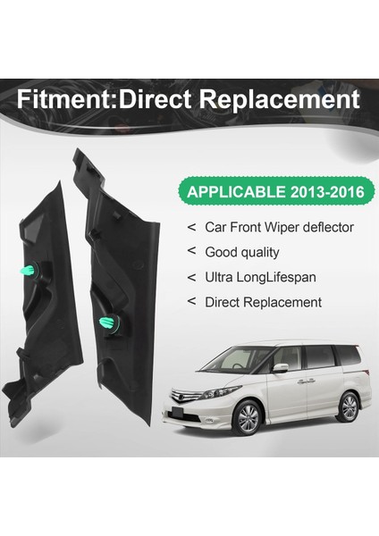 Araba Ön Cam Silecek Kovası Trim Su Deflektör Plakası 74270-SYJ-H00 Honda Elysion Için 74280-SYJ-H00 2013-2016 (Yurt Dışından) fırsatları
