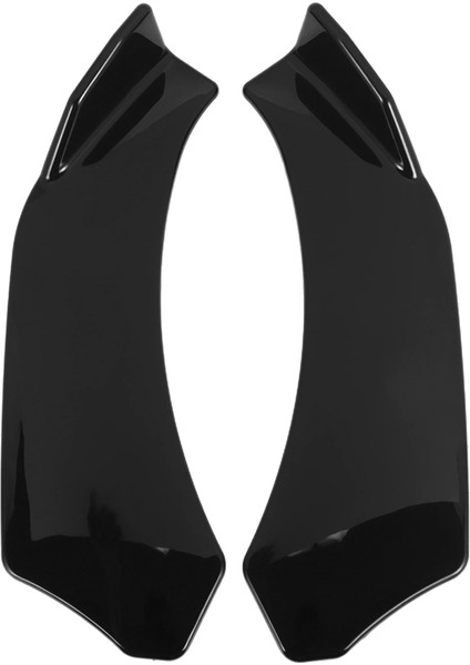 2pcs Evrensel Araba Ön Kürek Tamponu Dudak Ayırıcı Çene Abs Spoiler Siyah (Yurt Dışından)