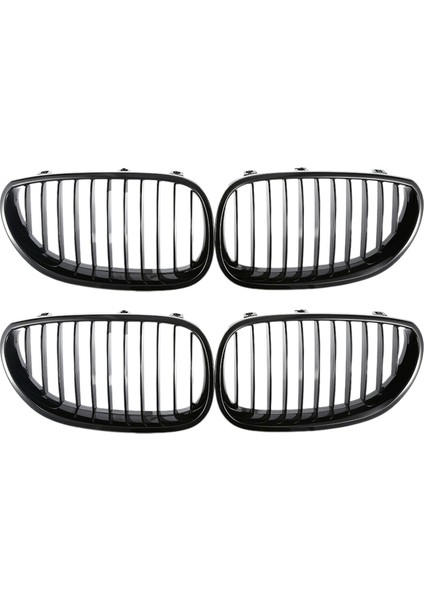 4x E60 Izgara Ön Böbrek Spor Bmw E60 E61 M5 525I 525XI 528I 528XI 530I 2003-2009 (Parlak Siyah) (Yurt Dışından)