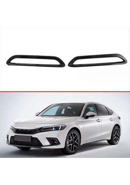 Honda Civic Hatchback Için 2023 Araç Karbon Fiber Arka Sis Light Lamba Kapağı Trim Foglight Çerçeve Çerçevesi (Yurt Dışından) fiyatları