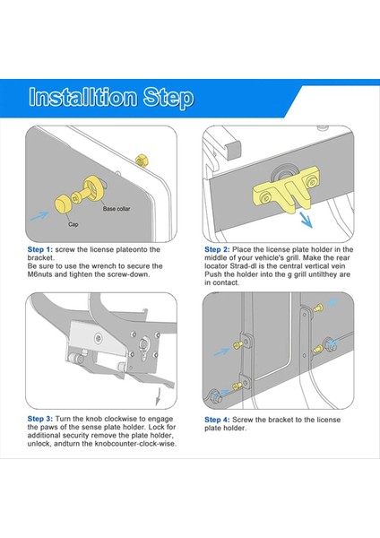 Tesla Model 3 Highland Için Hırsızlık Ön Plaka Çerçevesi Yapıştırıcılar Yok Matkap Plakası Braketi Yok (Yurt Dışından) fırsatları