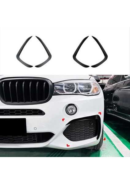 Araba Ön Tampon Dudak Yan Spoiler Sis Lambası Çerçeveleri Bmw X5 F15 M Sport 2014-2018 Gövde Kiti Ayırt Cihaz (Parlak Siyah) (Yurt Dışından) fiyatları