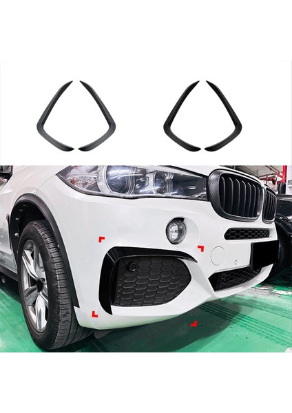 Araba Ön Tampon Dudak Yan Spoiler Sis Lambası Çerçeveleri Bmw X5 F15 M Sport 2014-2018 Gövde Kiti Ayırt Cihaz (Parlak Siyah) (Yurt Dışından) modelleri