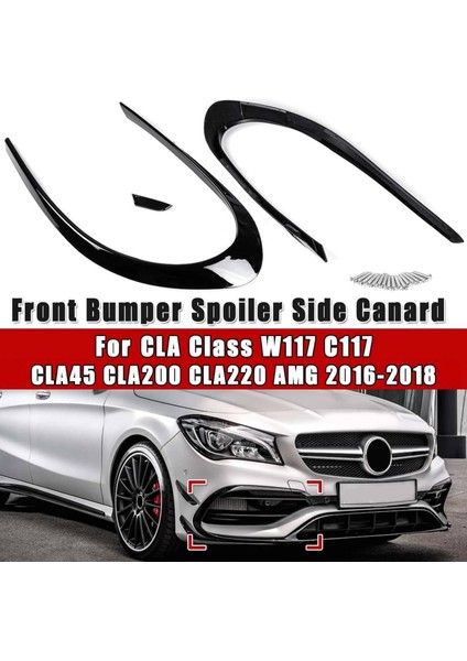 Araba Ön Tampon Yan Sisli Fark Ayırtıcı Spoiler Mercedes Benz Cla Sınıfı W117 C117 CLA45 CLA200 CLA220 Amg 2016-2018 (Yurt Dışından) fırsatları