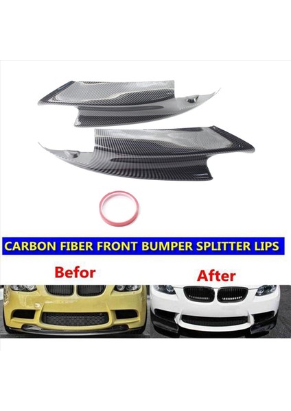 1paır Araç Ön Sol ve Sağ Alt Tampon Ayırıcı Bmw E90 E92 E93 M3 2006-2013 Ön Dudak Trim Koruyucu Koruma (Yurt Dışından) fiyatları