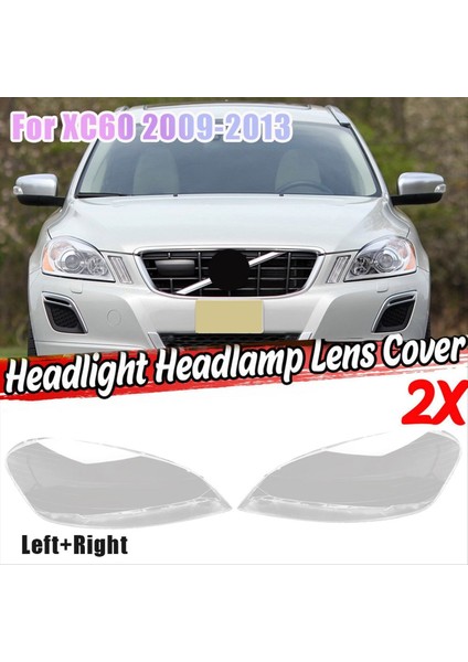 1paır Ön Far Lens Kabuk Lambası Gölge Volvo XC60 2009 Için Şeffaf Kapak (Yurt Dışından) indirimleri