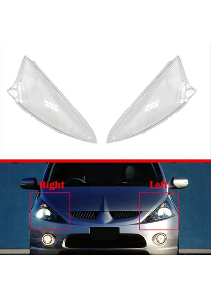 Mitsubishi Grandis Için Araba Ön Far Kapağı 2009-2015 Kafa Işık Gölgesi Şeffaf Abajur Toz Kapağı Sağ (Yurt Dışından) fırsatları