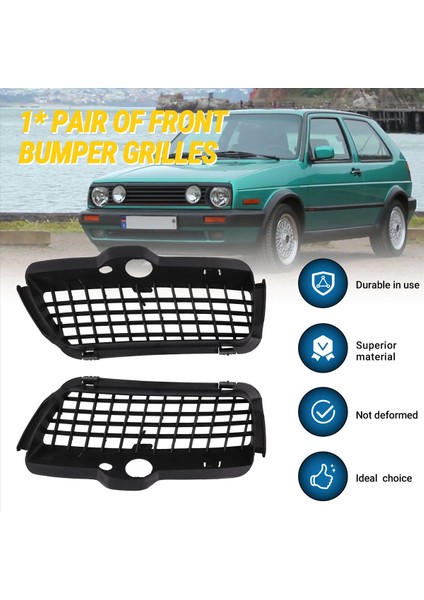 1 Çift Araba Ön Tamponu Alt Izgaralar Için Vw /golf Için Mk3 1993-1998 1H685366601C (Yurt Dışından) fırsatları