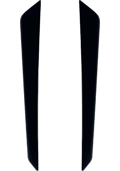 Araba Ön Tampon Yan Ayırıcı Spoiler Sis Lambası Yan Spoiler Trim Için Subaru Wrx Sti Va 2015-2021 Parlak Siyah (Yurt Dışından)