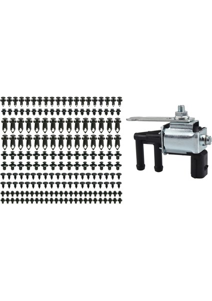 190 Pcs Araba Itme Pimi Perçin Trim Clips &amp 1x Buhar Tanister Taşıma Solenoid Valfı Mazda 6 626 Mpv Mx5 Rx-8 Protege (Yurt Dışından)