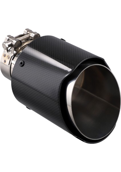 Araç Parlak Karbon Fiber Egzoz Ucu 60-101MM Evrensel Araba Egzoz Borusu Modifikasyonu Kuyruk Boğaz Klipsli Kuyruk Borusu (Yurt Dışından) fiyatları