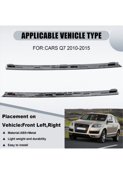 Audi Q7 Için Ön Tampon Yan Spoyler Krom Trim Kalıplama Seti 2010 -2015 4L0807243 4L0807244 (Yurt Dışından) fırsatları