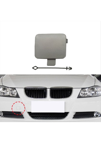 Araba Ön Tampon Tow Hook Göz Örtüsü Kapağı Bmw 3 Serisi E90 2005-2008 Araç Aksesuarları Gümüş 51117167575 (Yurt Dışından) indirimleri