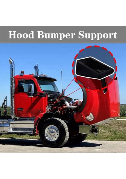 2pcs L85-6081 M75681 Peterbilt 567 579 Kenworth T680 T880 Için Kaput Tampon Desteği (Yurt Dışından) fiyatları