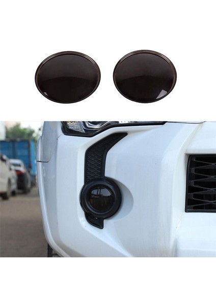 Toyota 4runner 2014-2023 Araba Ön Sis Işık Lamba Kapağı Dekorasyon Dekorasyon Çerçeve Aksesuarları Siyah Füme (Yurt Dışından) fırsatları