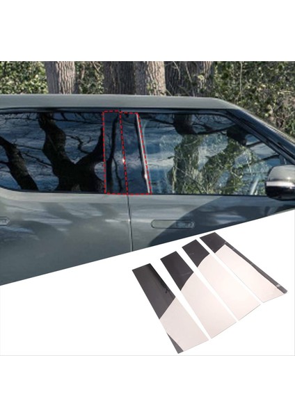 Rivian Için R1T 2022 2023 Araba Kapısı B Sütun Döşeme Kalıp Pencere Kapağı Döşeme Stickers Aksesuarlar Paslanmaz Çelik (Yurt Dışından) fiyatları