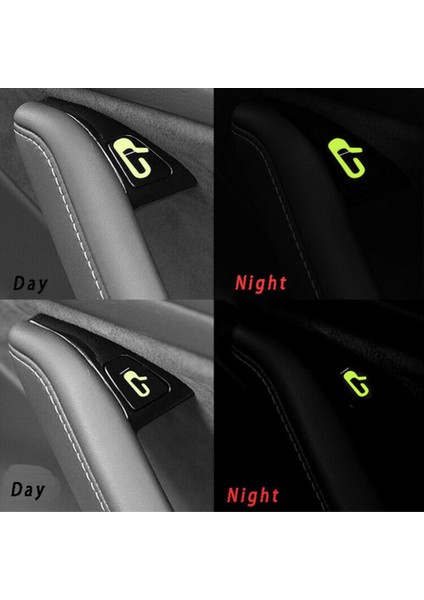 8pcs/tesla Için Set Model 3 Araba Kapısı Açık Çıkış Etiketi Aydınlık Düğme Çıkartma Kiti (Yurt Dışından) fırsatları