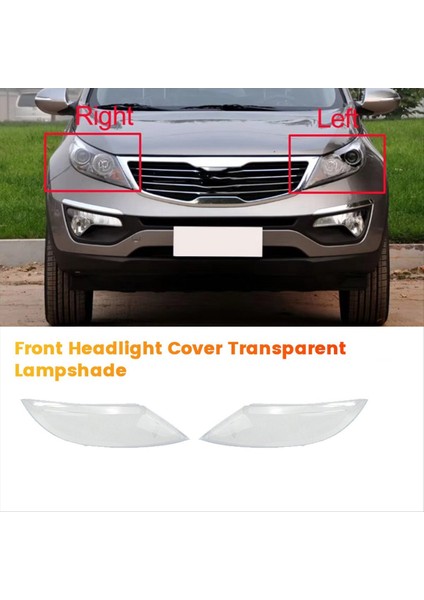 1paır Ön Far Kapağı Kia Sportage R 2009-2012 Far Cam Lens Yedek Kabuğu Için Şeffaf Abajur (Yurt Dışından) fırsatları