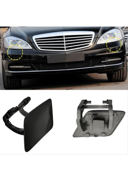 Araba Sağ Ön Tampon Far Yıkama Sprey Nozul Kapağı 2218801405 Mercedes-Benz S Sınıfı W221 2009-2013 (Yurt Dışından) modelleri