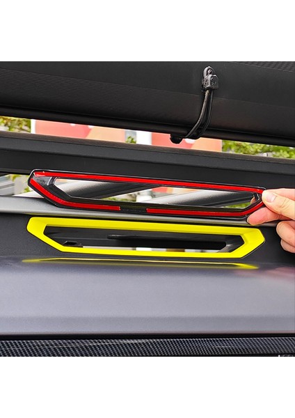 Off-Road Çatı Bagaj Rafı Dekoratif Strip Plaka Kapağı Chery Jetour Traveler 2023 2024 Araba Aksesuarları Karbon (Yurt Dışından) indirimleri