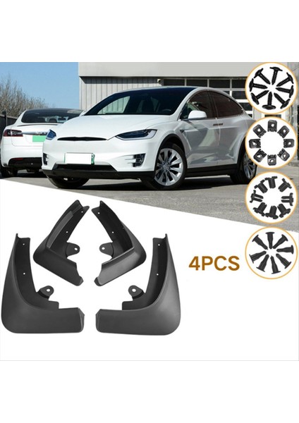 Araba Çamur Kanatları Çamurluklar Sıçrama Tesla Model x 2016-2021 Araba Dekorasyon Aksesuarları (Yurt Dışından) fiyatları
