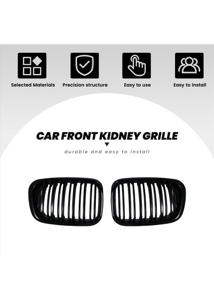 Bmw E46 4 Kapı 1998-2001 Bmw E46 Için Araba Ön Böbrek Grille Spor Yarışı Izgaraları (Yurt Dışından) fiyatları