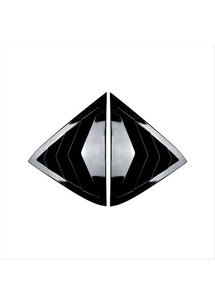 Araba Arka Pencere Panjur Panjurları Panjurlar Ford Fiesta Mk7 7 5 2008-2017 Araba Aksesuarları Parlak Siyah (Yurt Dışından)