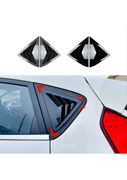 Araba Arka Pencere Panjur Panjurları Panjurlar Ford Fiesta Mk7 7 5 2008-2017 Araba Aksesuarları Parlak Siyah (Yurt Dışından) fiyatları