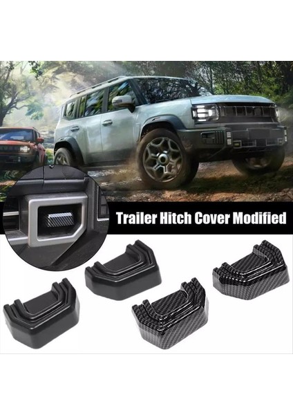 Off-Road Römork Kapağı Kaplama Çıkartma Fragmanı Kanca Kapağı Dış Kaplama Chery Jetour Gezgin T2 Siyah (Yurt Dışından) fırsatları