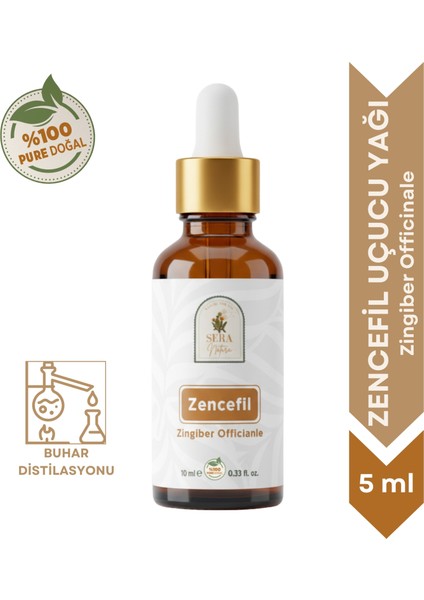 Zencefil Uçucu Yağı %100 Saf 5 Ml.