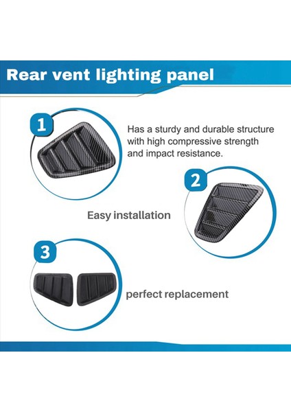 1 Çift Araba Arka Kuyruk Işık Döşeme Paneli Kapak Arka Havalandırma Işık Döşeme Fiat 500 Abarth 595 695 Dış Araba Parçaları (Yurt Dışından) indirimleri