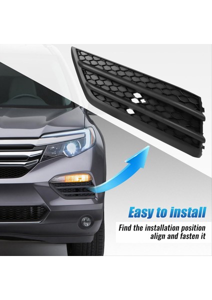 Honda Pilot Için Ön Sis Lambası Kapağı 2016-2018 Yan Sis Lambası Çerçeve Grille Kapak Aksesuarları Sol (Yurt Dışından) indirimleri