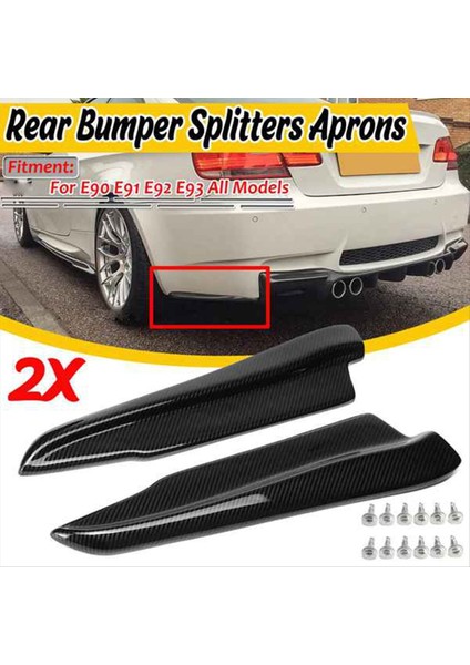 Bmw E90 E91 E91 E92 E93 M3 Car Arka Tampon Dudak Çıkıştırıcı Kanat Önlüklerini Genişlet Dudaklar Karbon Fiber 52CM (Yurt Dışından) fiyatları