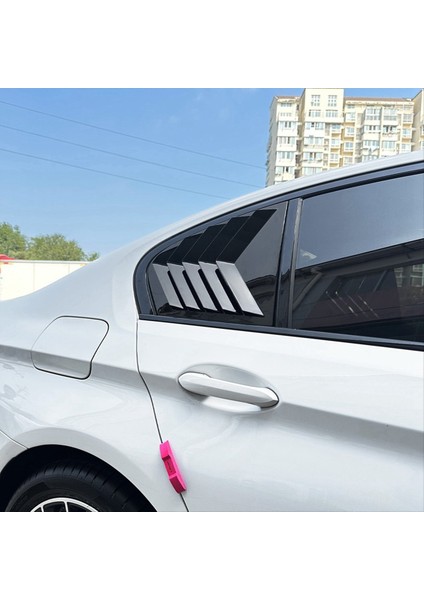 Araba Arka Üçgen Pencere Panjur Panjurları Panjurlar Kapak Kapağı Bmw 5 Seires G30 2018-2023 Parlak Siyah (Yurt Dışından) fırsatları