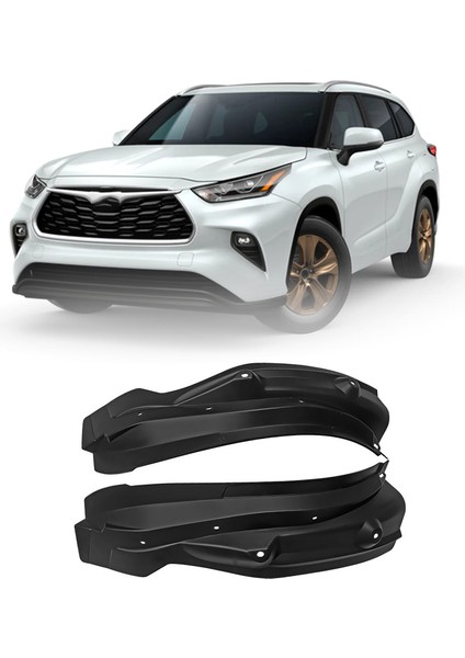 Toyota Highlander Için Mudguard Crown Kluger 2021 2022 Araba Çamurluk Anti Kir Kapağı Arka Lastik Koruma Mat Modifikasyonu (Yurt Dışından) modelleri