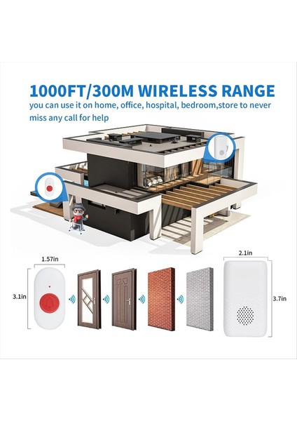 Yeni D320 Flash Titreşim Kablosuz Kapı Zili Akıllı Elder (Yurt Dışından) fırsatları