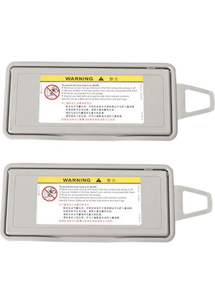 2x Araba Güneş Vizör Kalkanı Gölge Tahtası Ayna Kapağı Mercedes Benz S Sınıfı W220 1998-2005 Gri Sol Taraf (Yurt Dışından)
