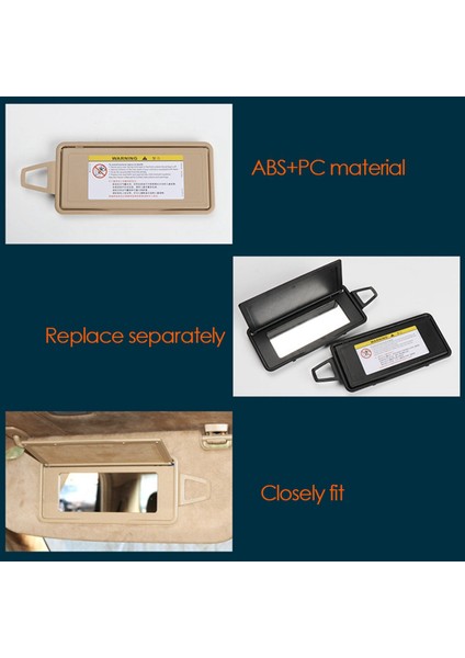 2x Araba Güneş Vizör Kalkanı Gölge Tahtası Ayna Kapağı Mercedes Benz S Sınıfı W220 1998-2005 Gri Sol Taraf (Yurt Dışından) indirimleri