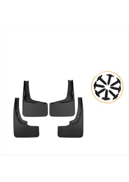 Ford Ranger Için 2019-2023 Araba Çamur Flaps Splash Guard Mudguard Çamurlu Çamurluk Dış Kapak (Yurt Dışından)