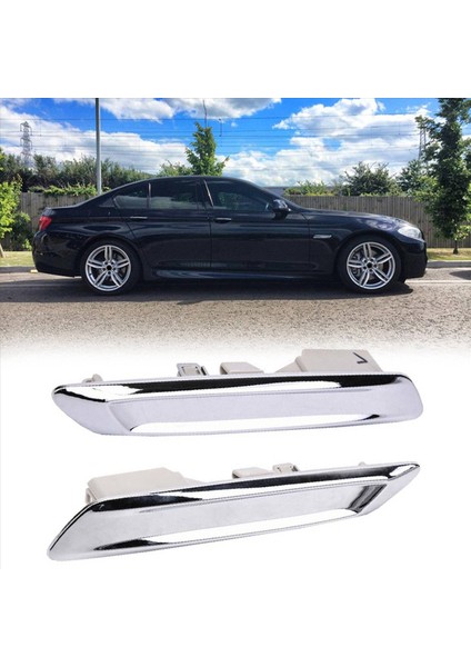 4x Araç Ön Sol ve Sağ Krom Çamurluk Trim Kalıp Bmw F10 F11 528I 535I 51137336645 51137336646 (Yurt Dışından) fiyatları