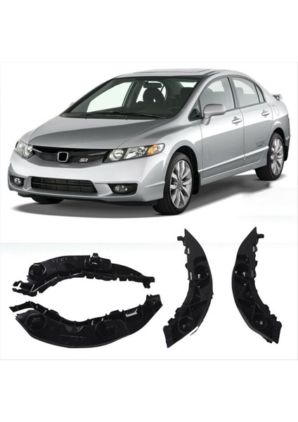 Honda Civic Için 12X Araba Ön Tampon Braketi 2006 2007 2008 2009 2011 71198-SNA-A02 71193-SNA-A02 (Yurt Dışından) fırsatları