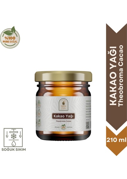 Kakao Yağı 210 Ml. %100 Saf